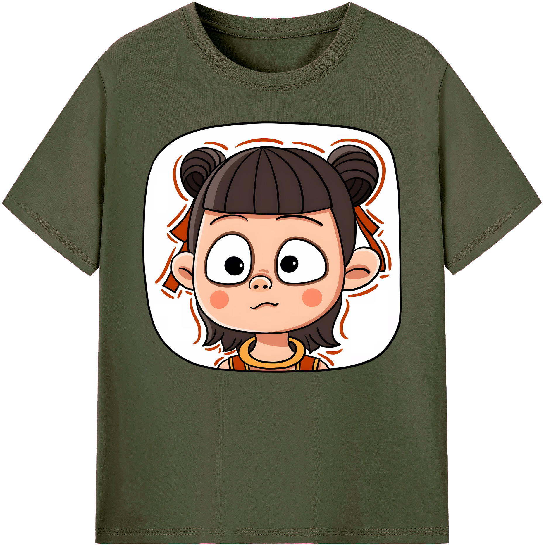 （画像用） Ne Zha 2 ナタ 魔童の大暴れ 綿100％ メンズ半袖Tシャツ｜肌触りやわらか＆通気性